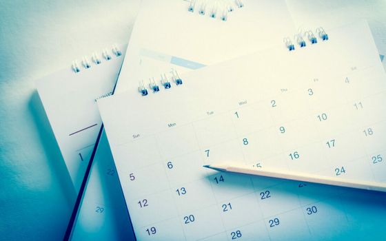Pile of calendars