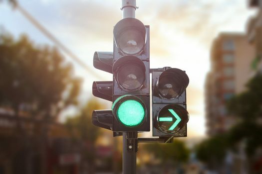 Green traffic light