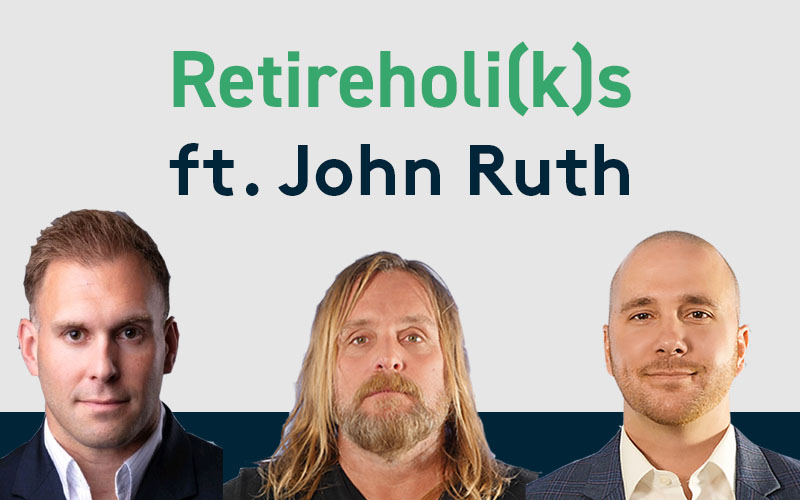 Image of John Ruth and Retireholi(k)s with text, "Retireholi(k)s ft. John Ruth"