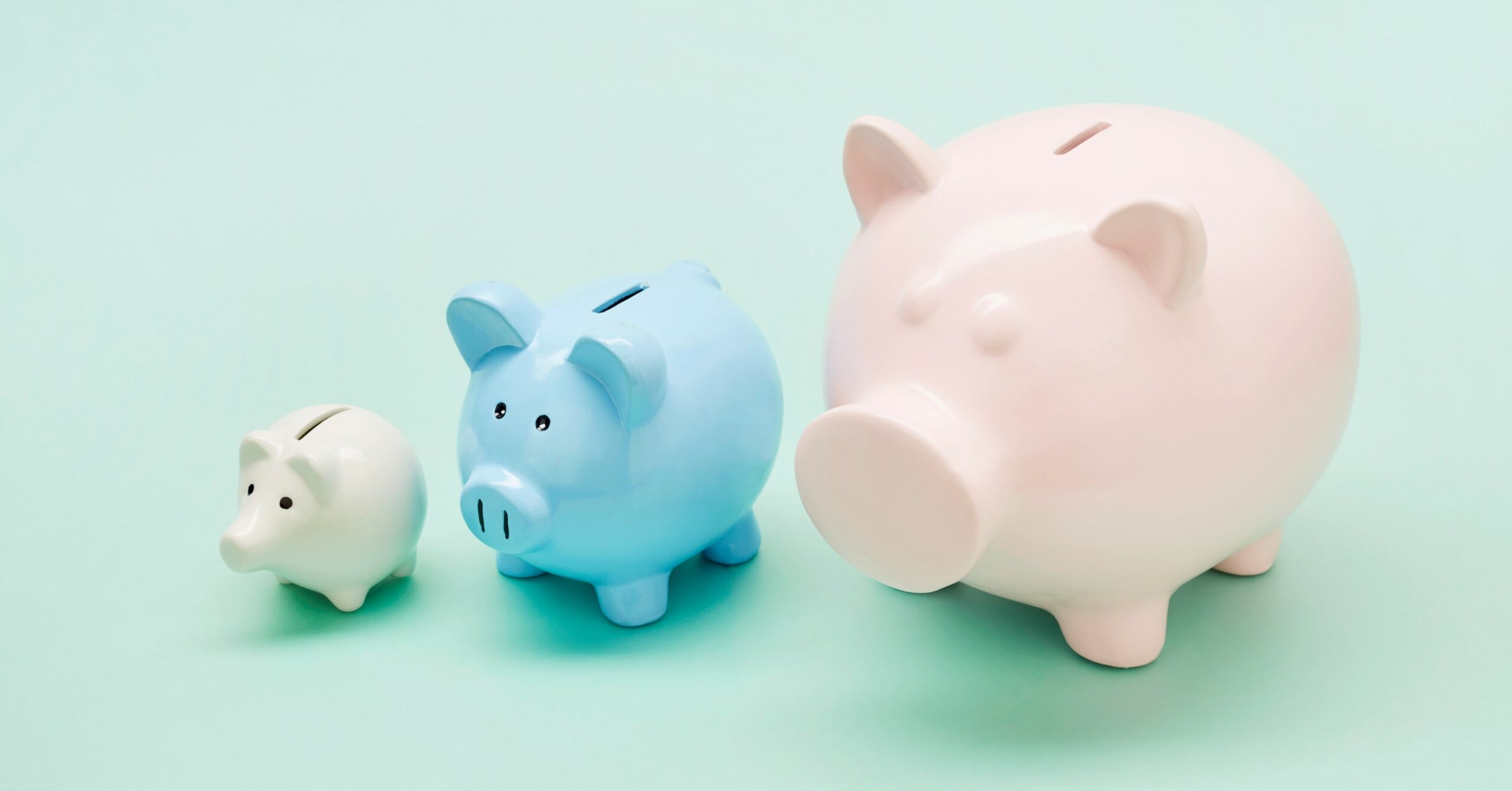 Image of three piggy banks.